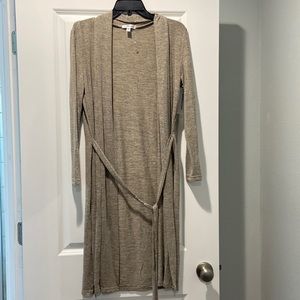 Long neutral cardigan